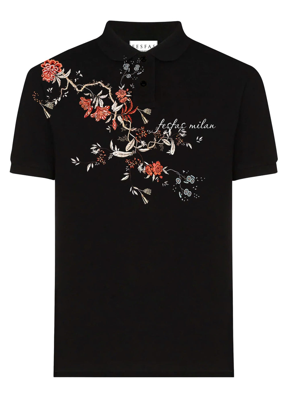 FesFas Floral-print Polo Shirt