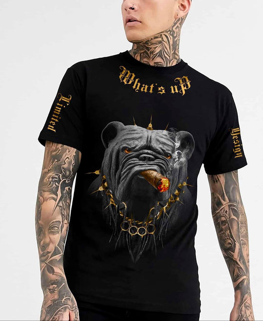 FesFas bulldog-print T-shirt Set | Black | Men