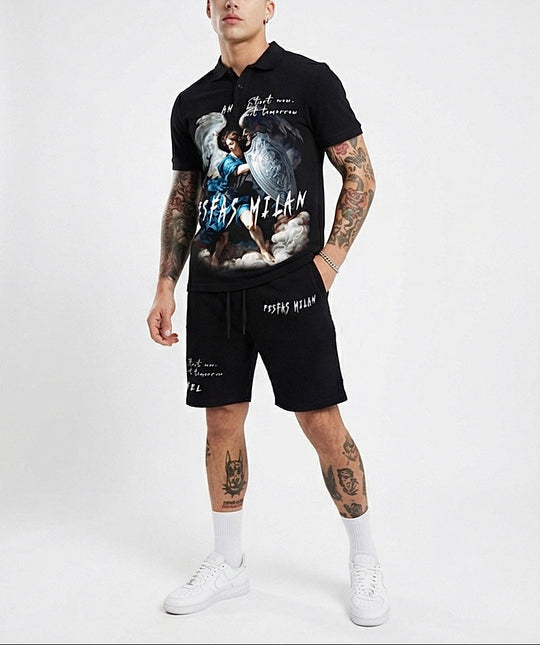 FesFas heaven guardian-print Polo Set