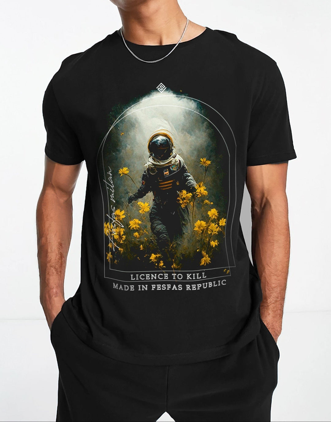 FesFas Toxic Smoke-print T-shirt | Black | Men