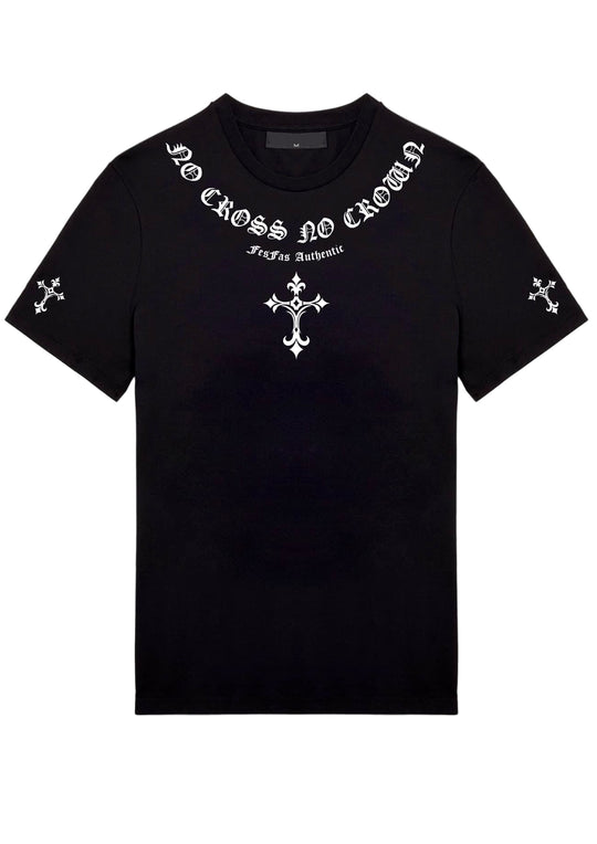 FesFas cross-print T-shirt | Black | Men