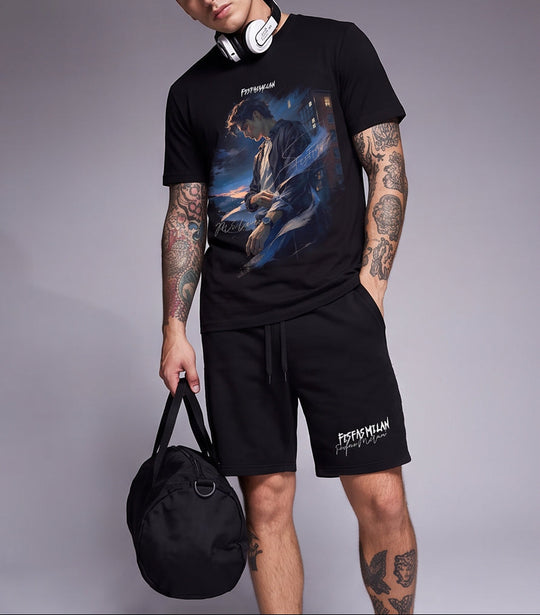 FesFas city boy-print T-shirt Set