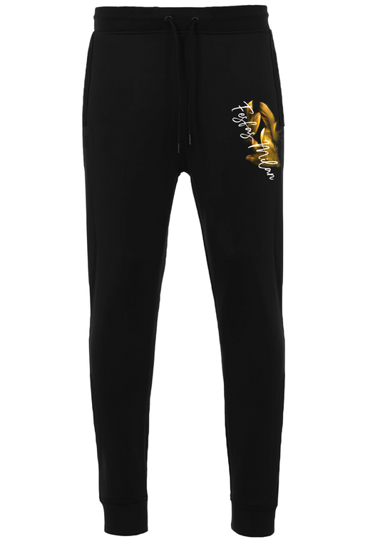 FesFas Feathers-print Sweatshirt Set | Black | Men