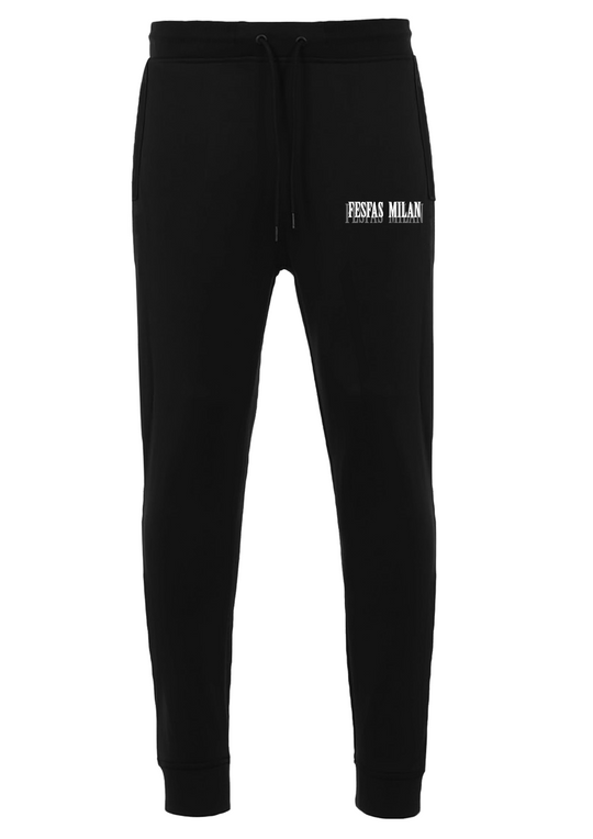 FesFas Cross-print Sweatshirt Set | Black | Men