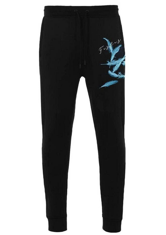 FesFas Feathers-print Sweatshirt Set | Black | Men