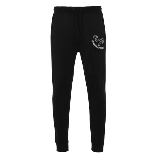 FesFas Cross-print Hoodie Set | Black | Men