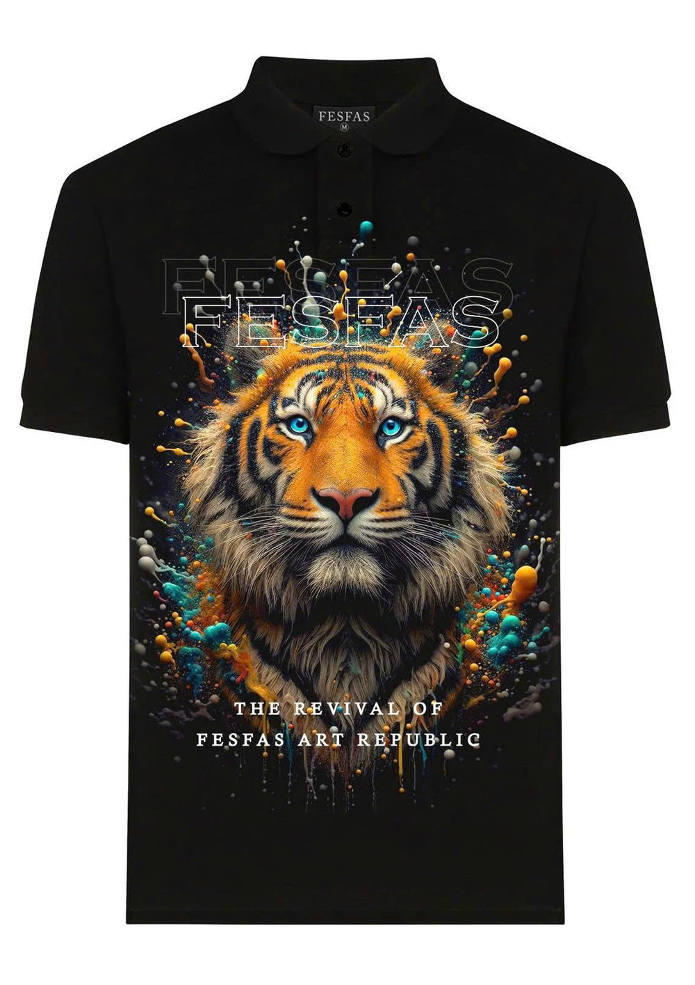 FesFas Tiger-print Polo Shirt