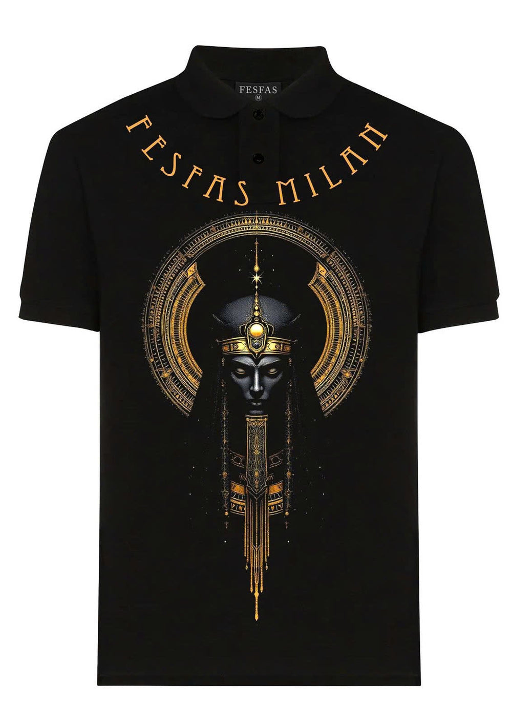 FesFas Pharaoh-print Polo Shirt