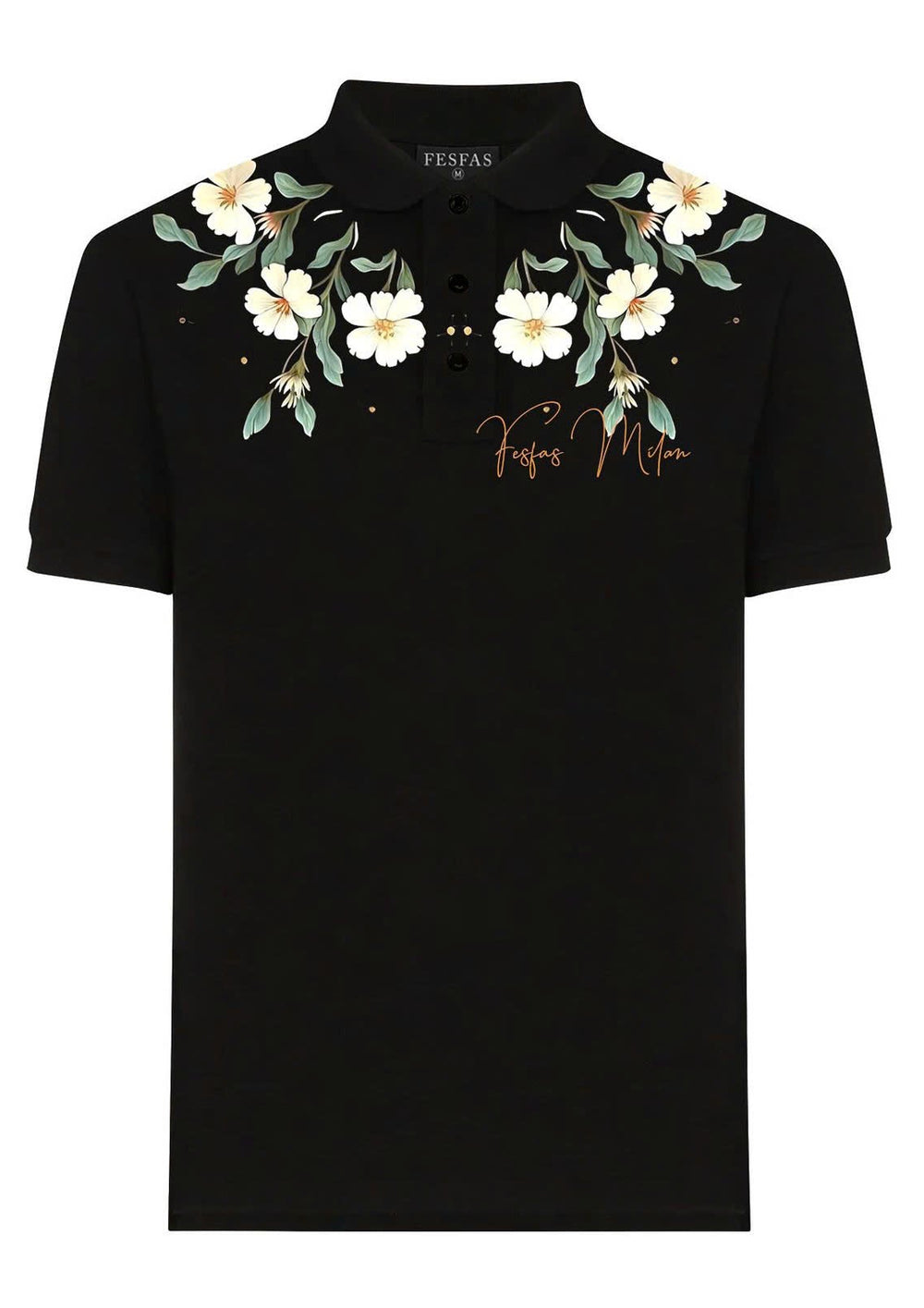FesFas Floral-print Polo Shirt