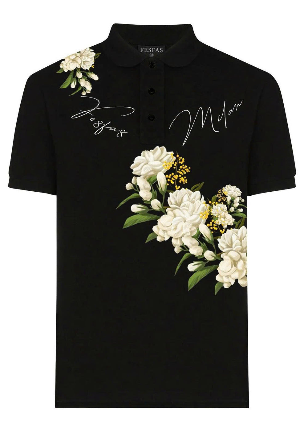 FesFas Floral-print Polo Shirt