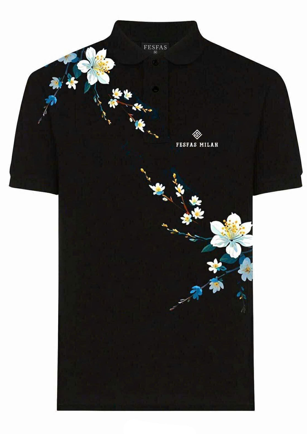 FesFas Floral-print Polo Shirt