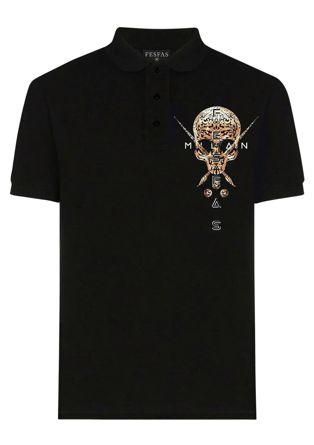 FesFas Skull-print Polo Shirt
