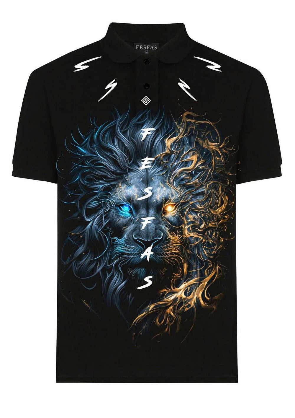 FesFas Lion-print Polo Shirt
