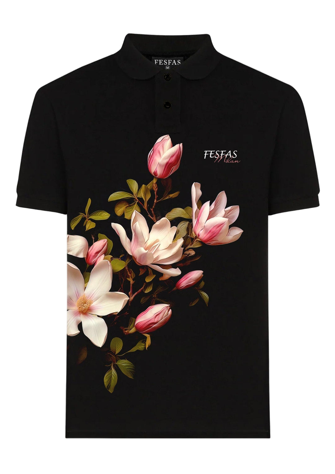 FesFas Floral-print Polo Shirt | Men | Black