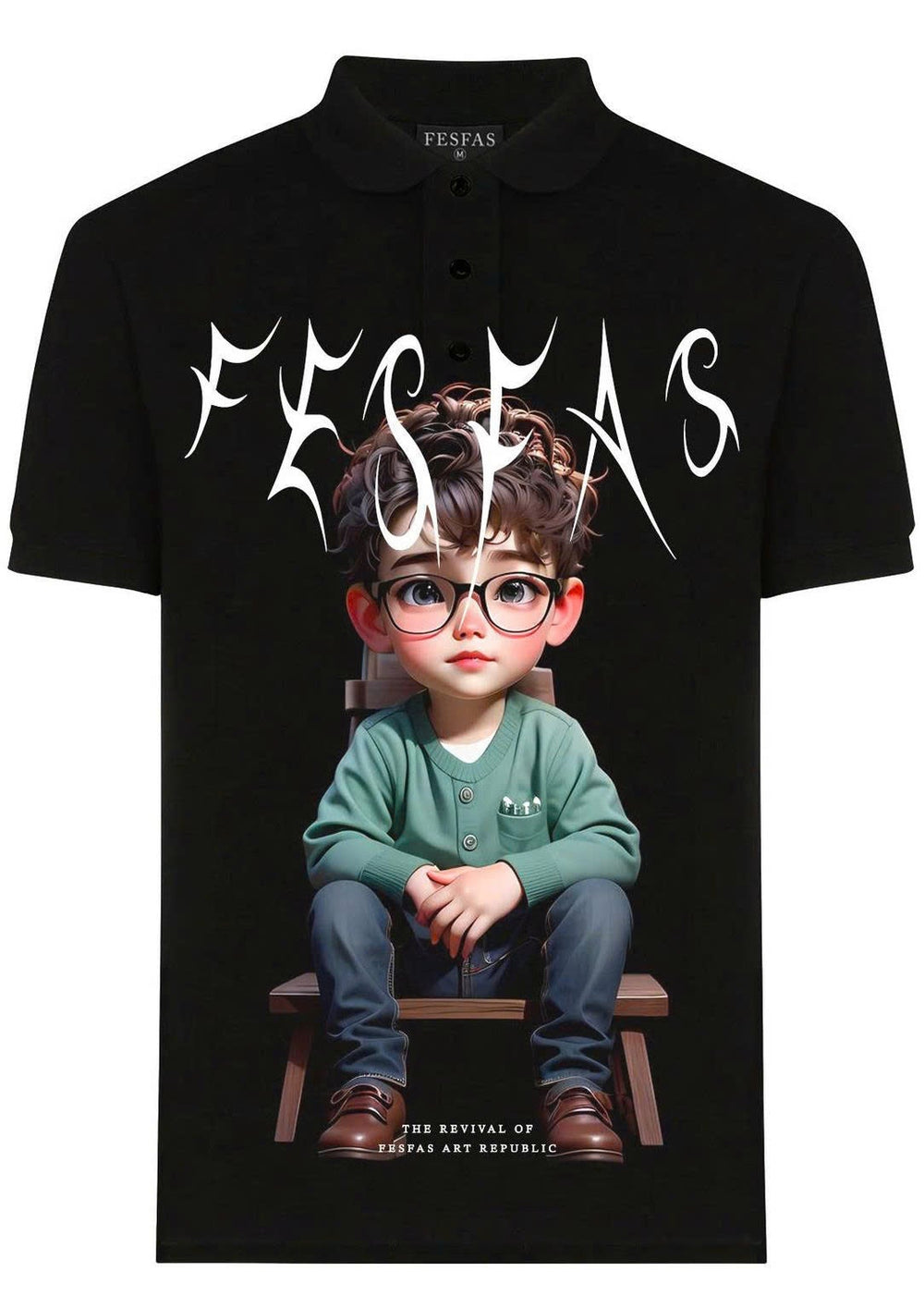 FesFas Boy-print Polo Shirt