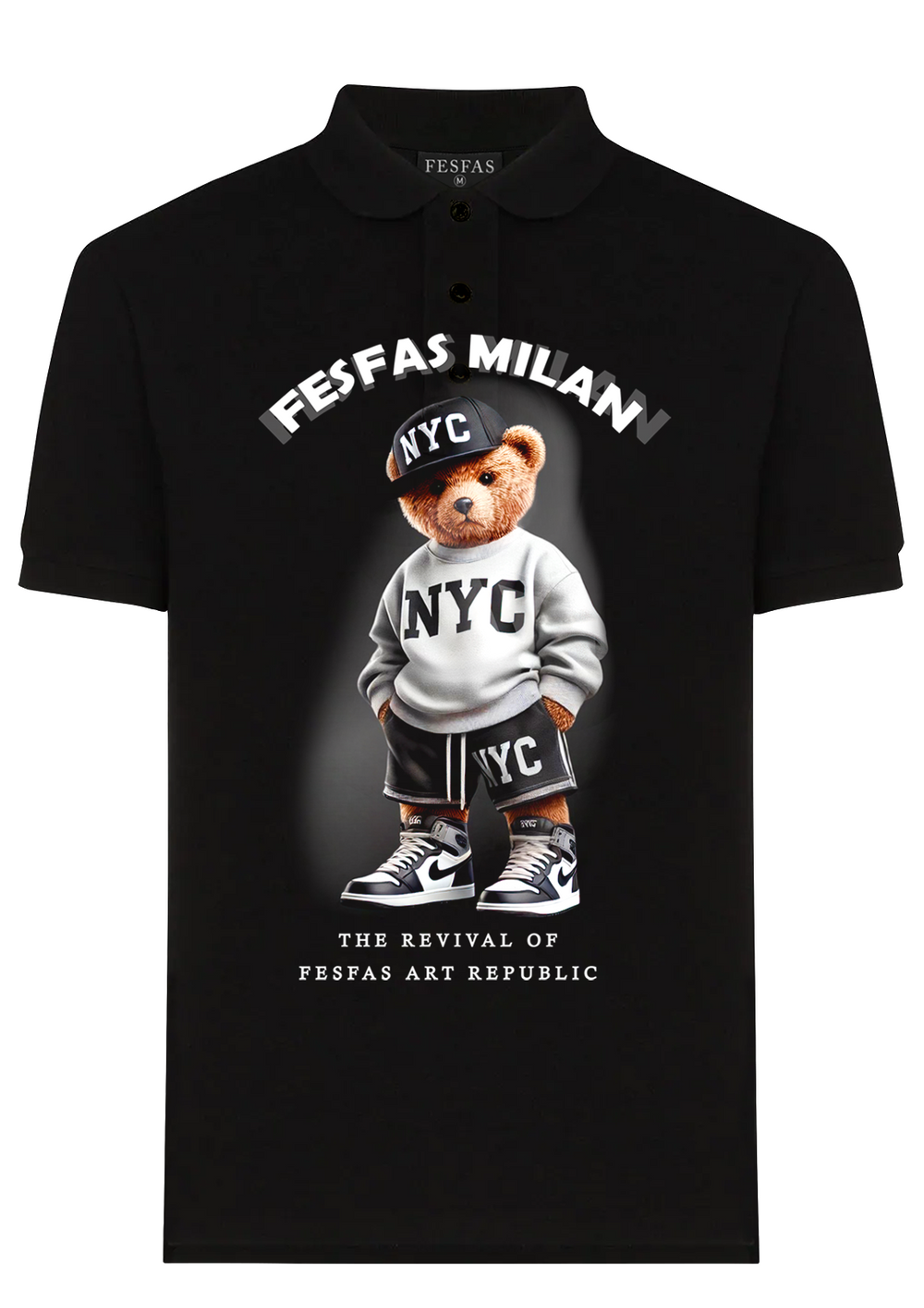 FesFas NYC bear-print Polo Shirt | Men | Men