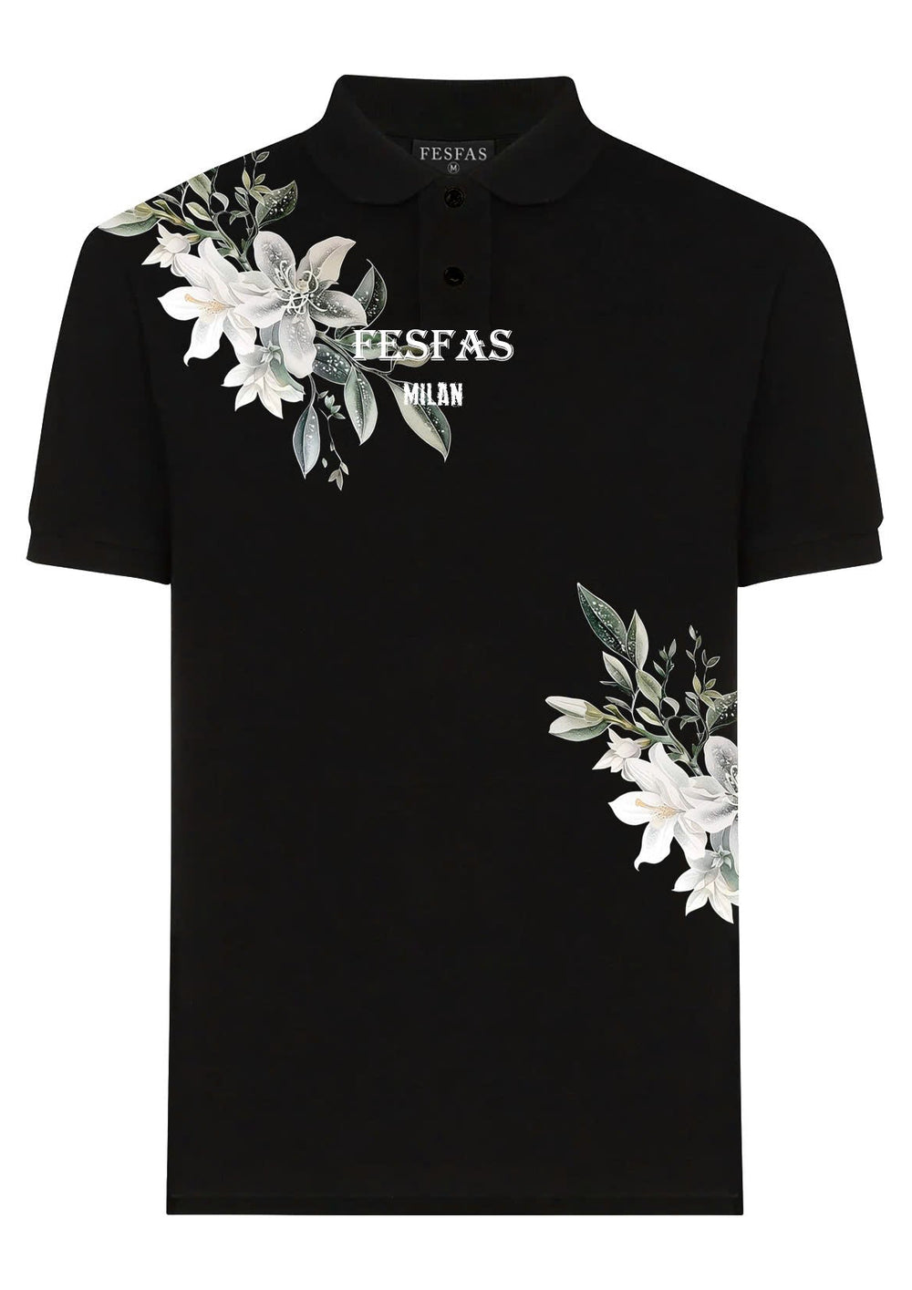 FesFas Floral-print Polo Shirt