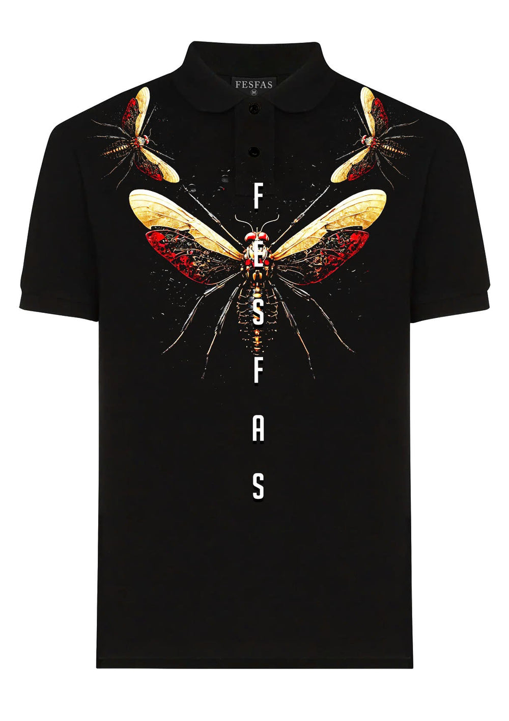 FesFas Fly-print Polo Shirt