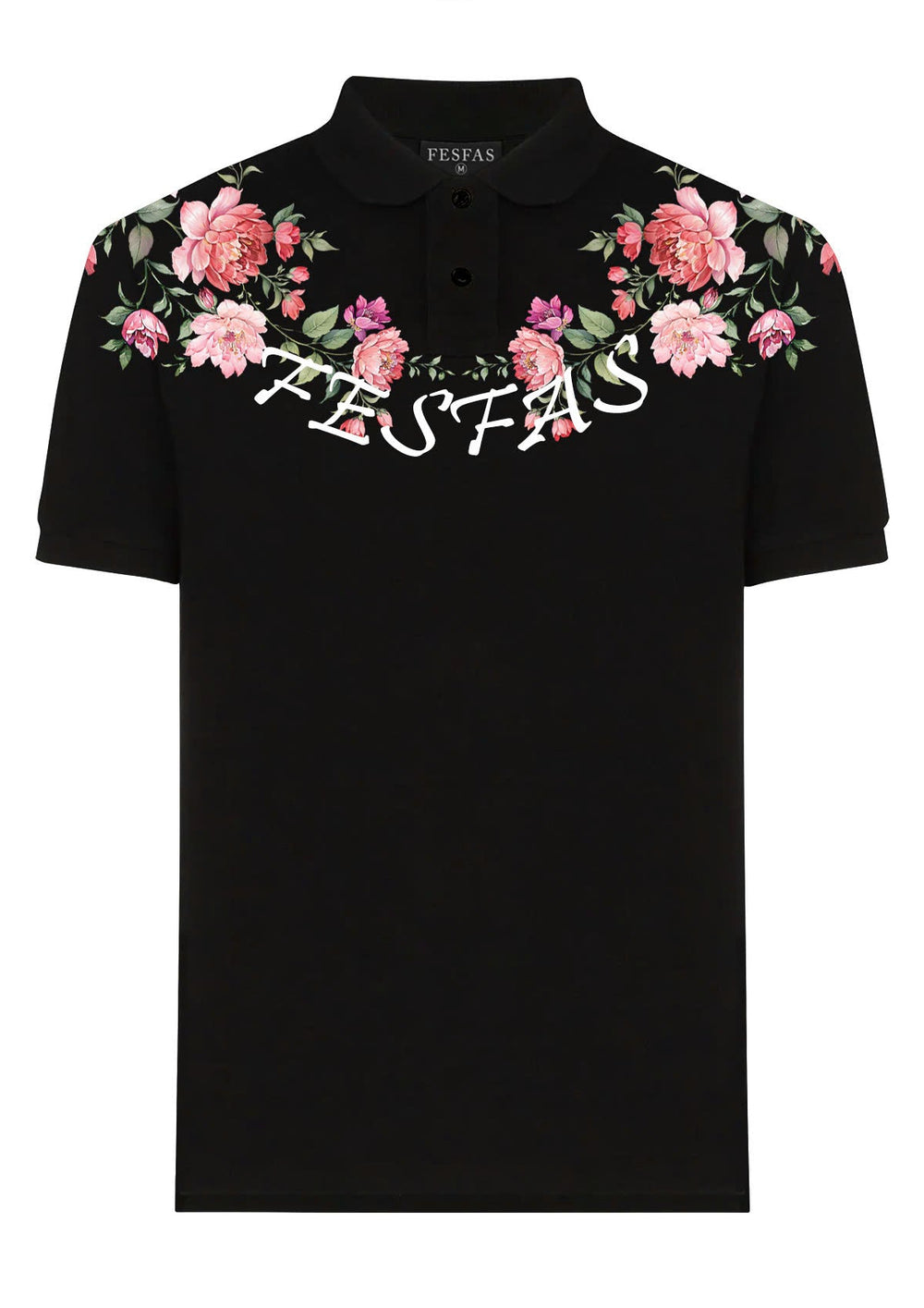FesFas Floral-print Polo Shirt