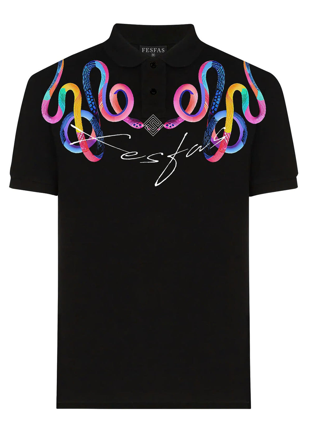 FesFas colorful snake-print Polo Shirt