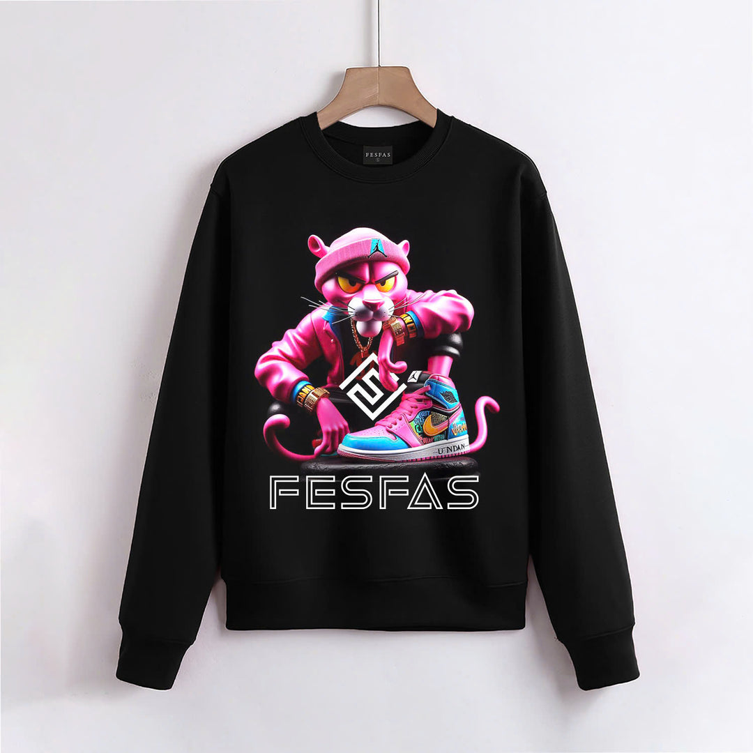 FesFas pink panther-print Sweatshirt | Black | Men