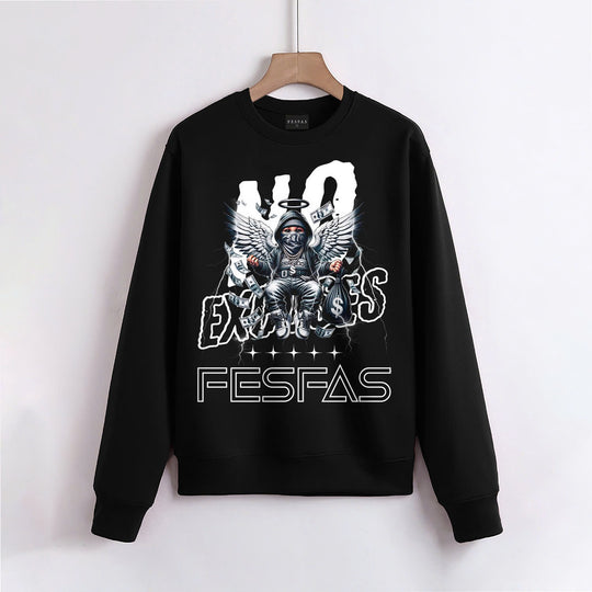 FesFas Gangster Boy-print Sweatshirt | Black | Men