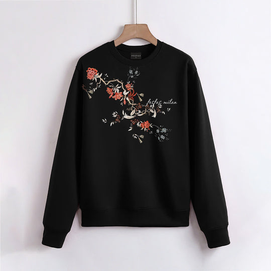 FesFas Flowers-print Sweatshirt Set | Black | Men