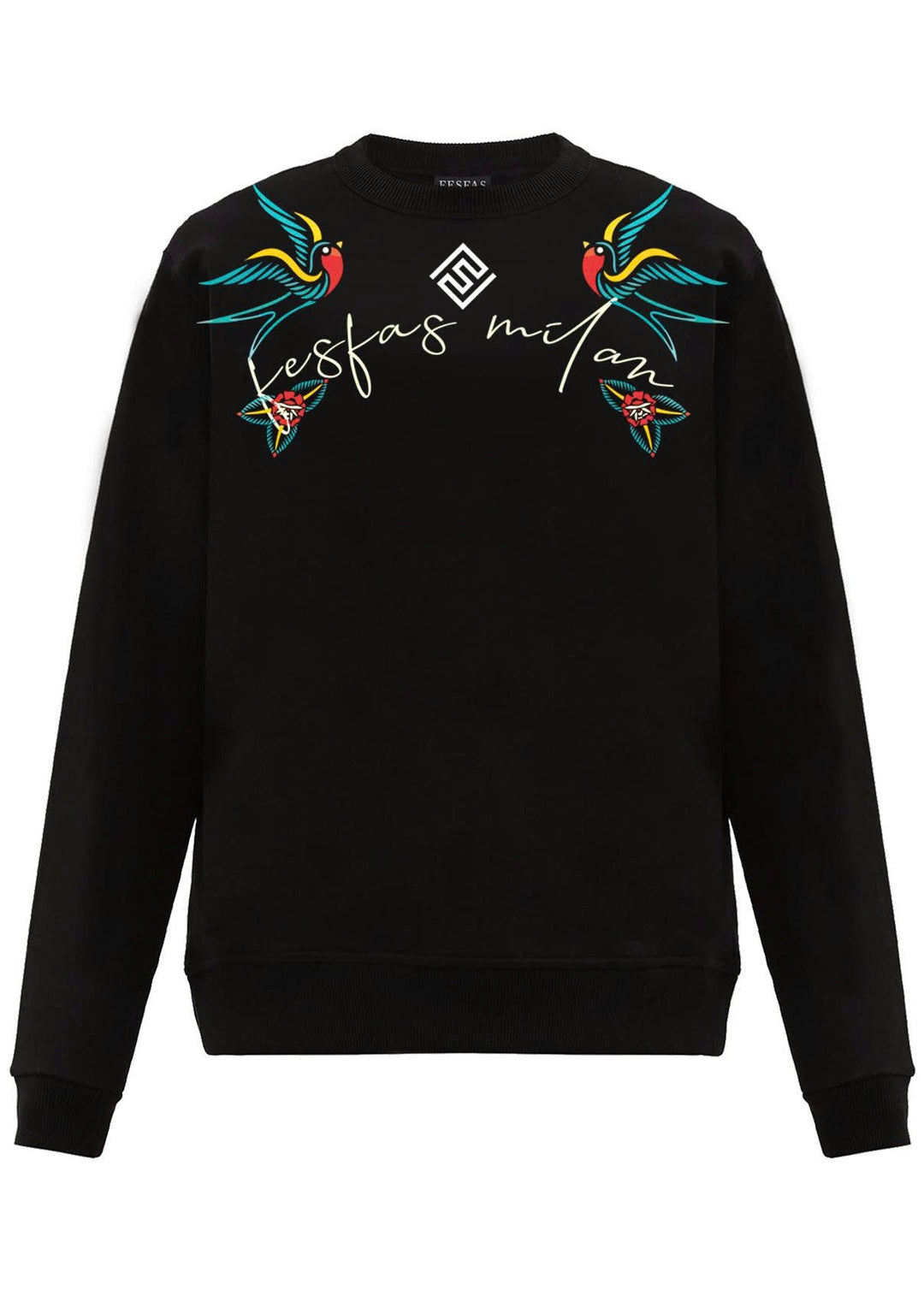FesFas Graphic-print Sweatshirt Set | Black | Men