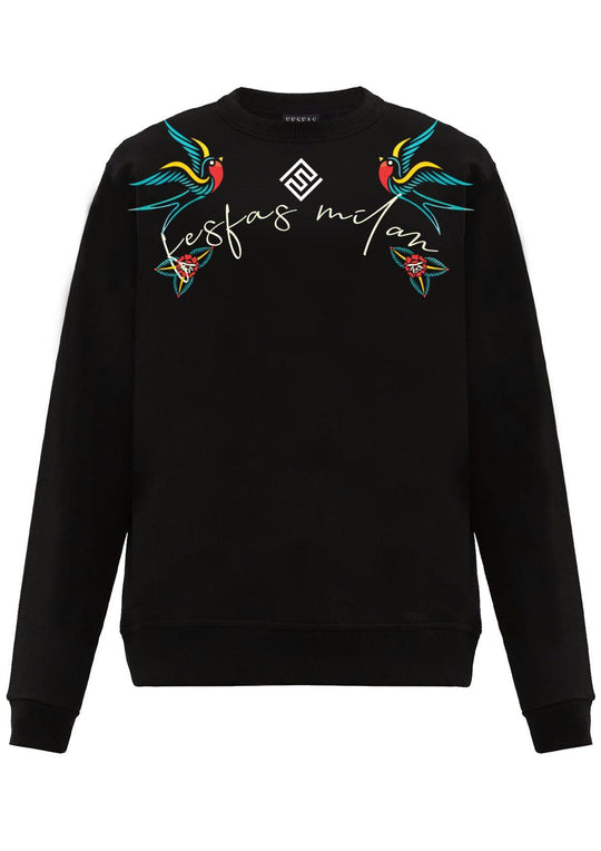 FesFas Graphic-print Sweatshirt Set | Black | Men