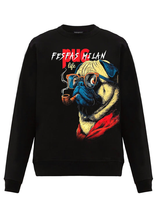 FesFas pug-print Sweatshirt | Black | Men