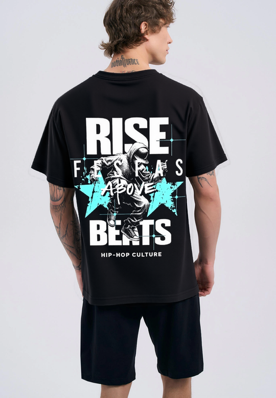 FesFas hiphop-print T-shirt | Black | Men