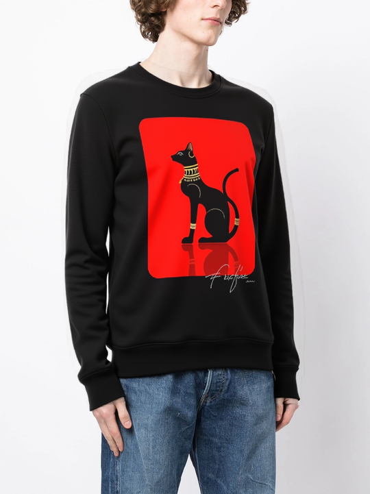 FesFas Sphynx-print Sweatshirt | Black | Men