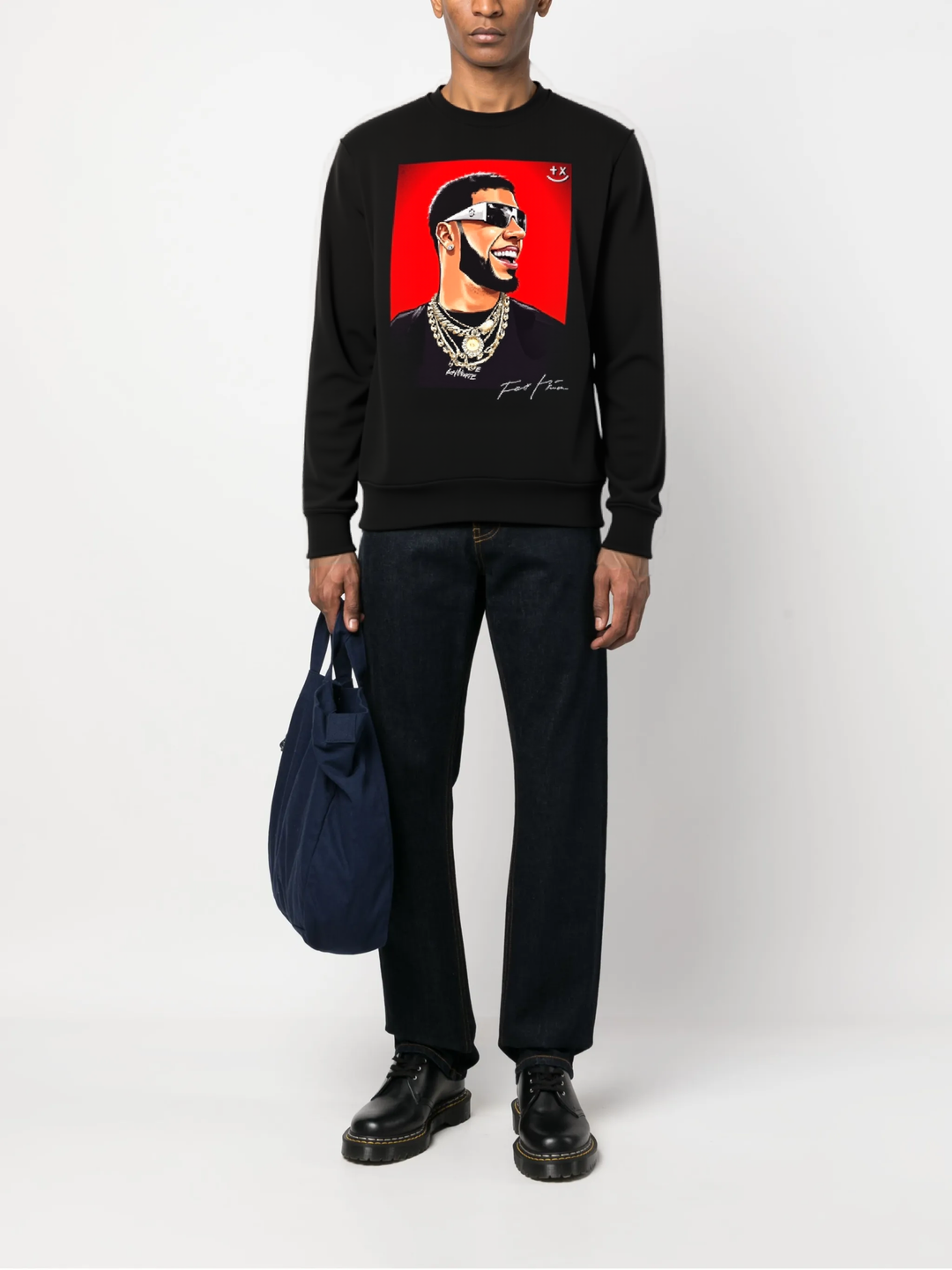 FesFas Swag-print Sweatshirt | Black | Men