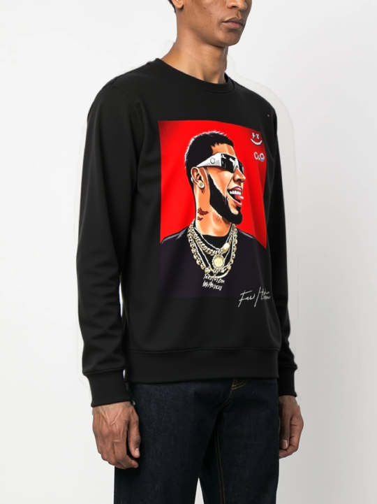 FesFas Swag-print Sweatshirt | Black | Men