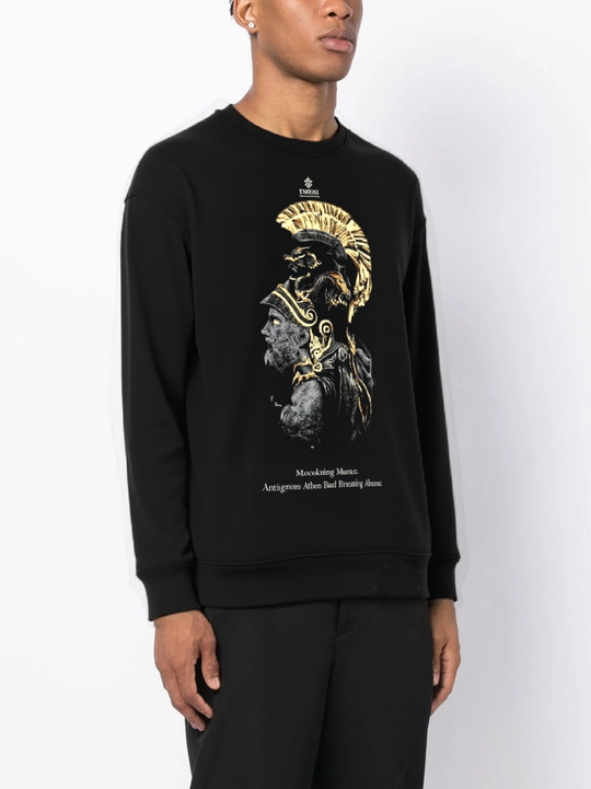 FesFas Sparta-print Sweatshirt | Black | Men