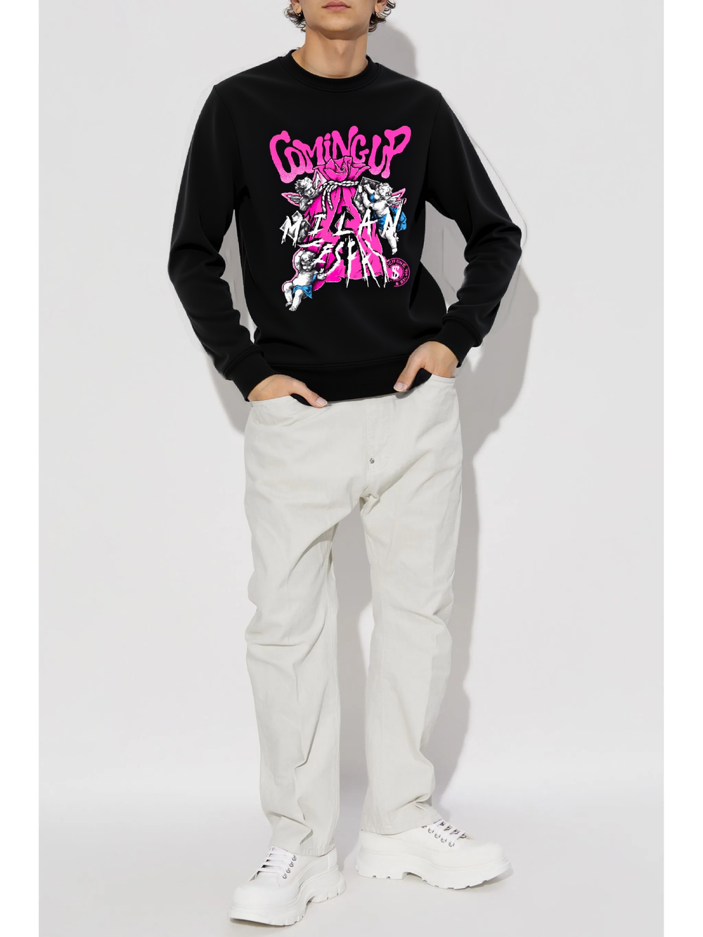 FesFas graphic-print Sweatshirt | Black | Men