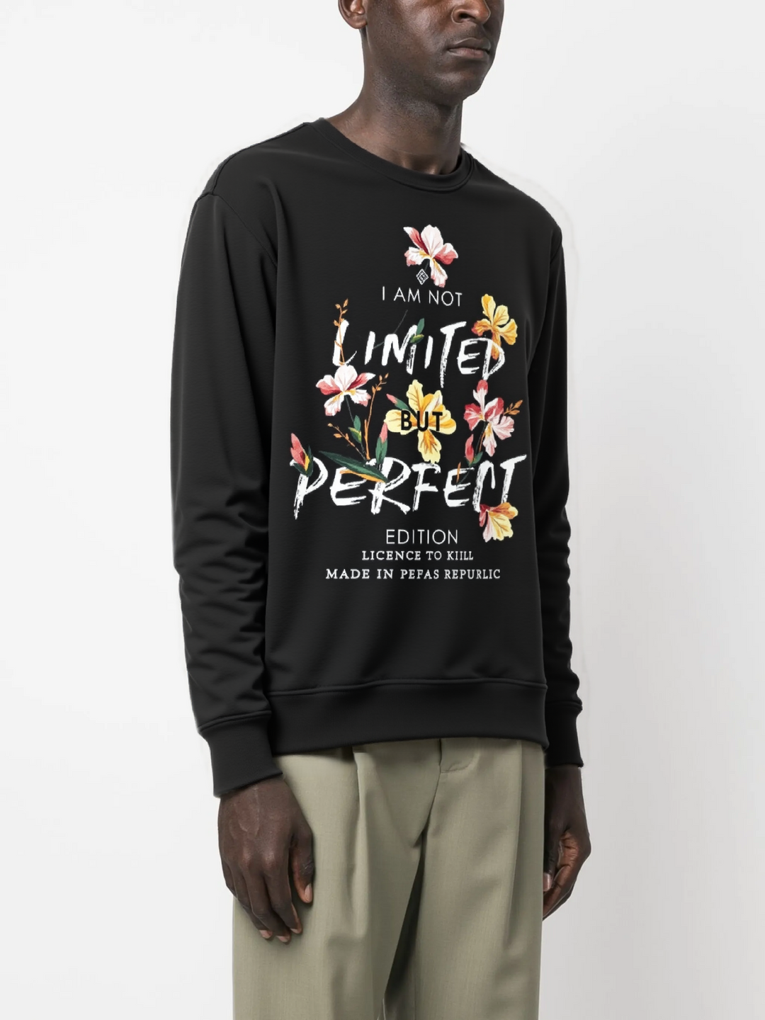 FesFas Flowers-print Sweatshirt | Black | Men