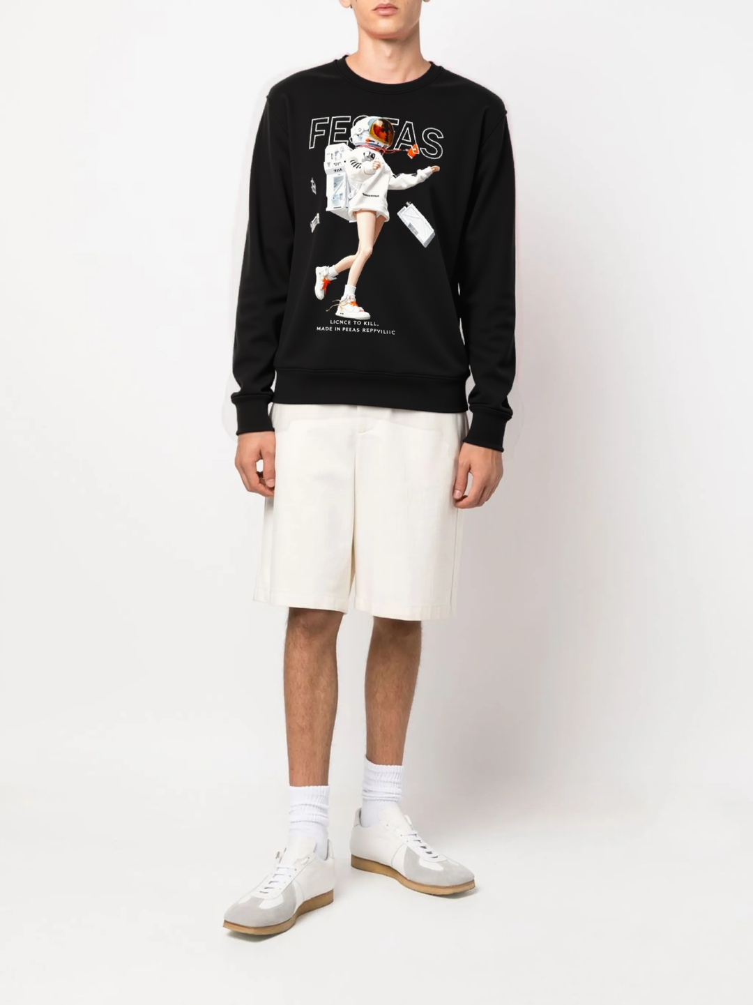 FesFas Astronaut-print Sweatshirt | Black | Men