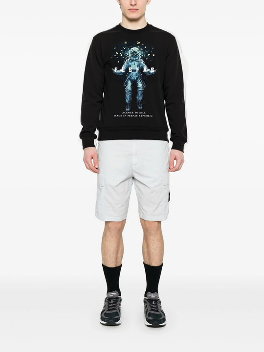 FesFas Astronaut-print Sweatshirt | Black | Men