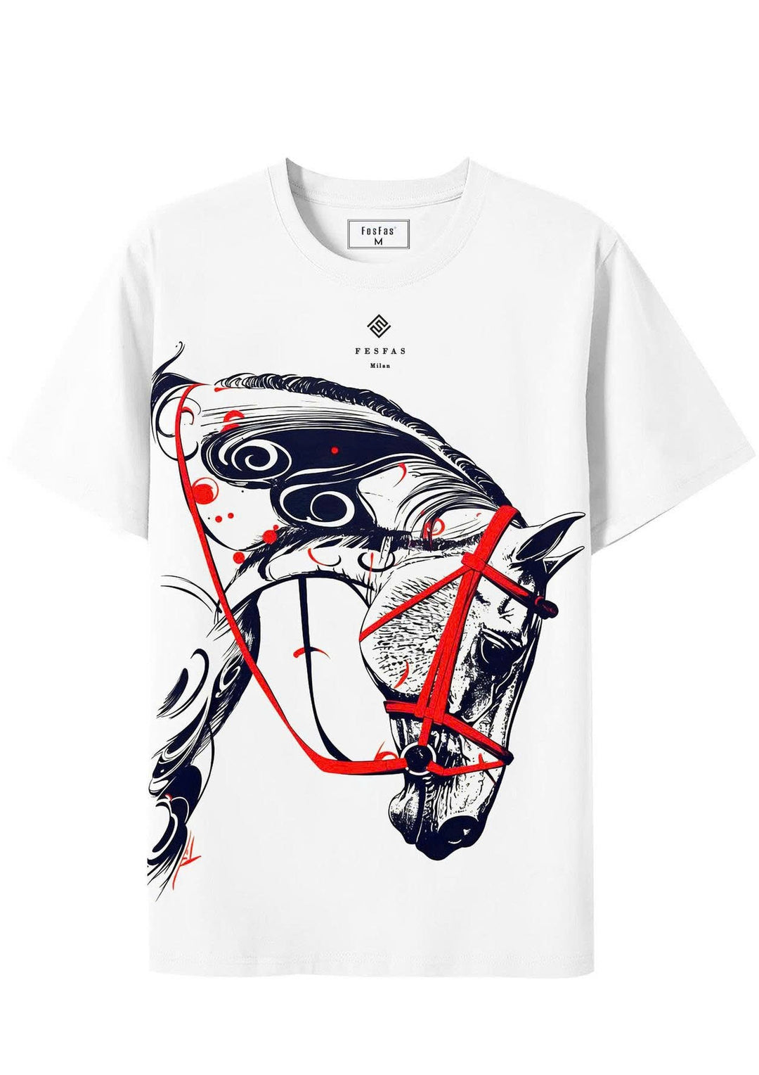 FesFas horse-print T-shirt | White | Men
