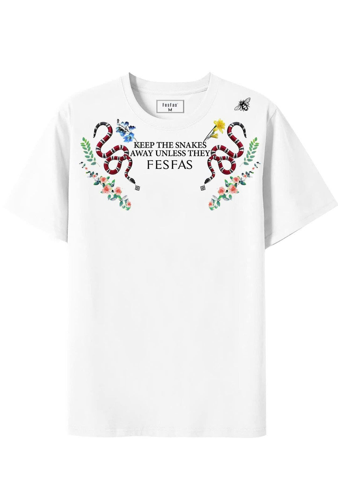 FesFas snake-print T-shirt | White | Men