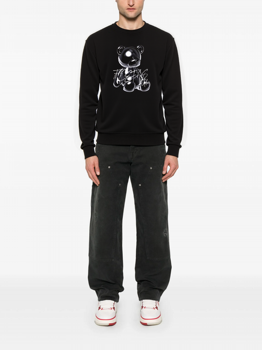 FesFas black bear-print Sweatshirt | Black | Men