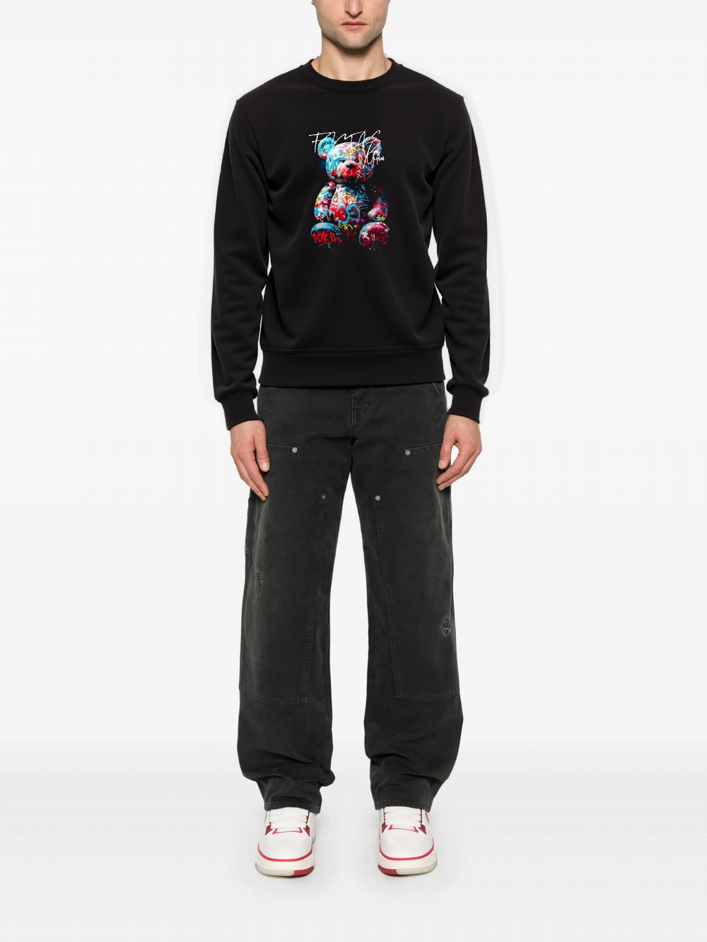 FesFas colorful bear-print Sweatshirt | Black | Men