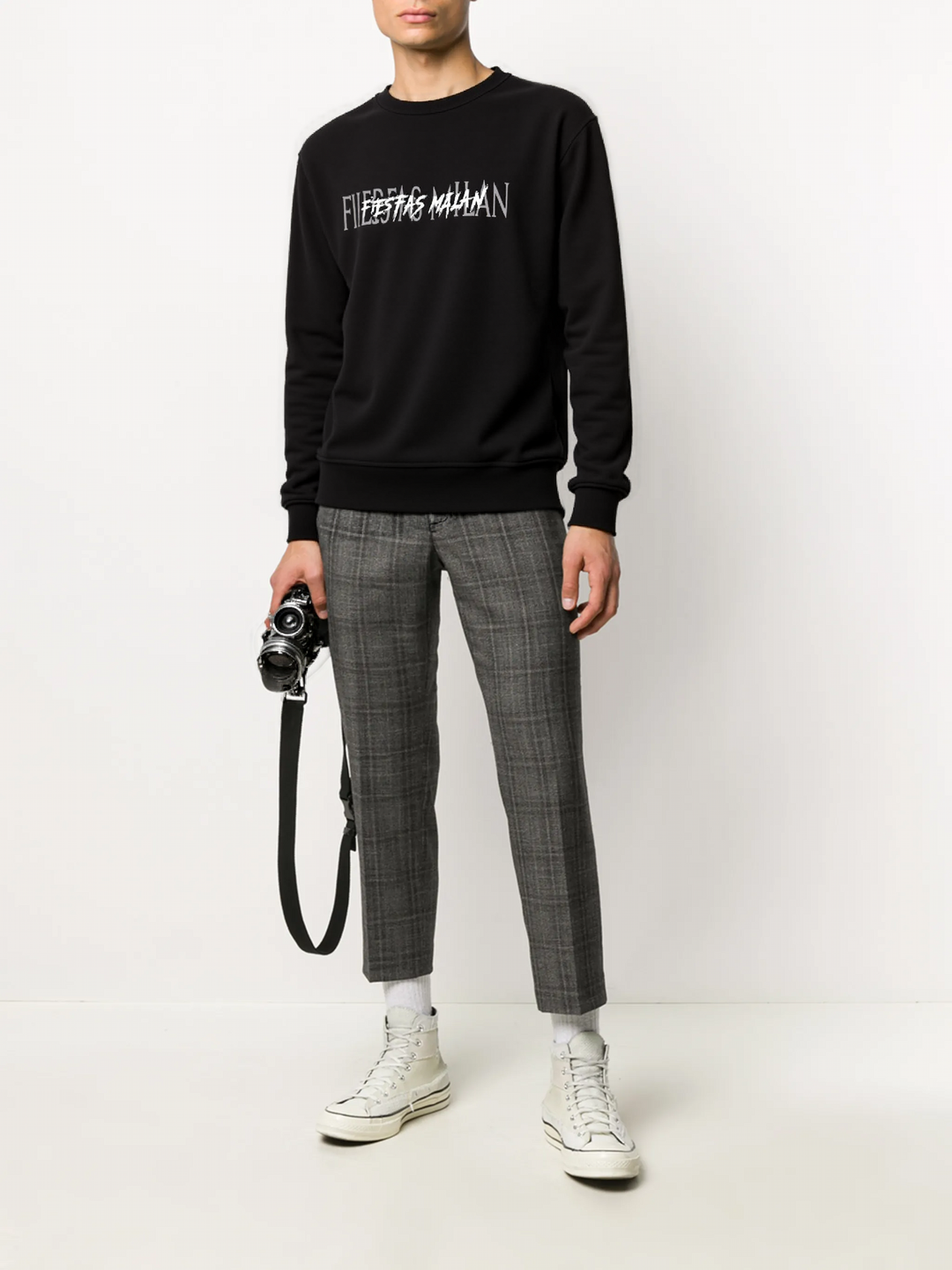 FesFas graphic-print Sweatshirt | Black | Men