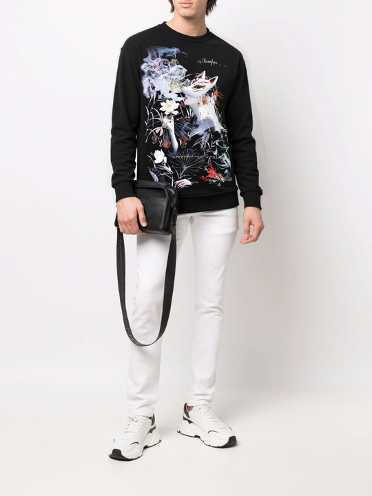 FesFas Tattoo-print Sweatshirt Set | Black | Men