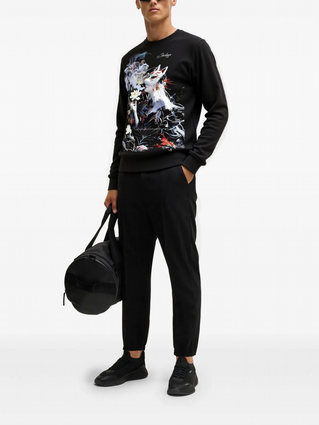 FesFas Tattoo-print Sweatshirt Set | Black | Men