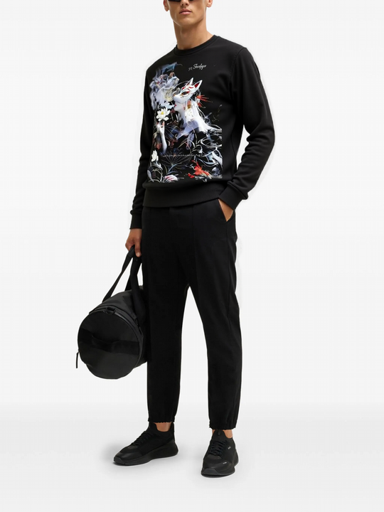 FesFas Tattoo-print Sweatshirt Set | Black | Men