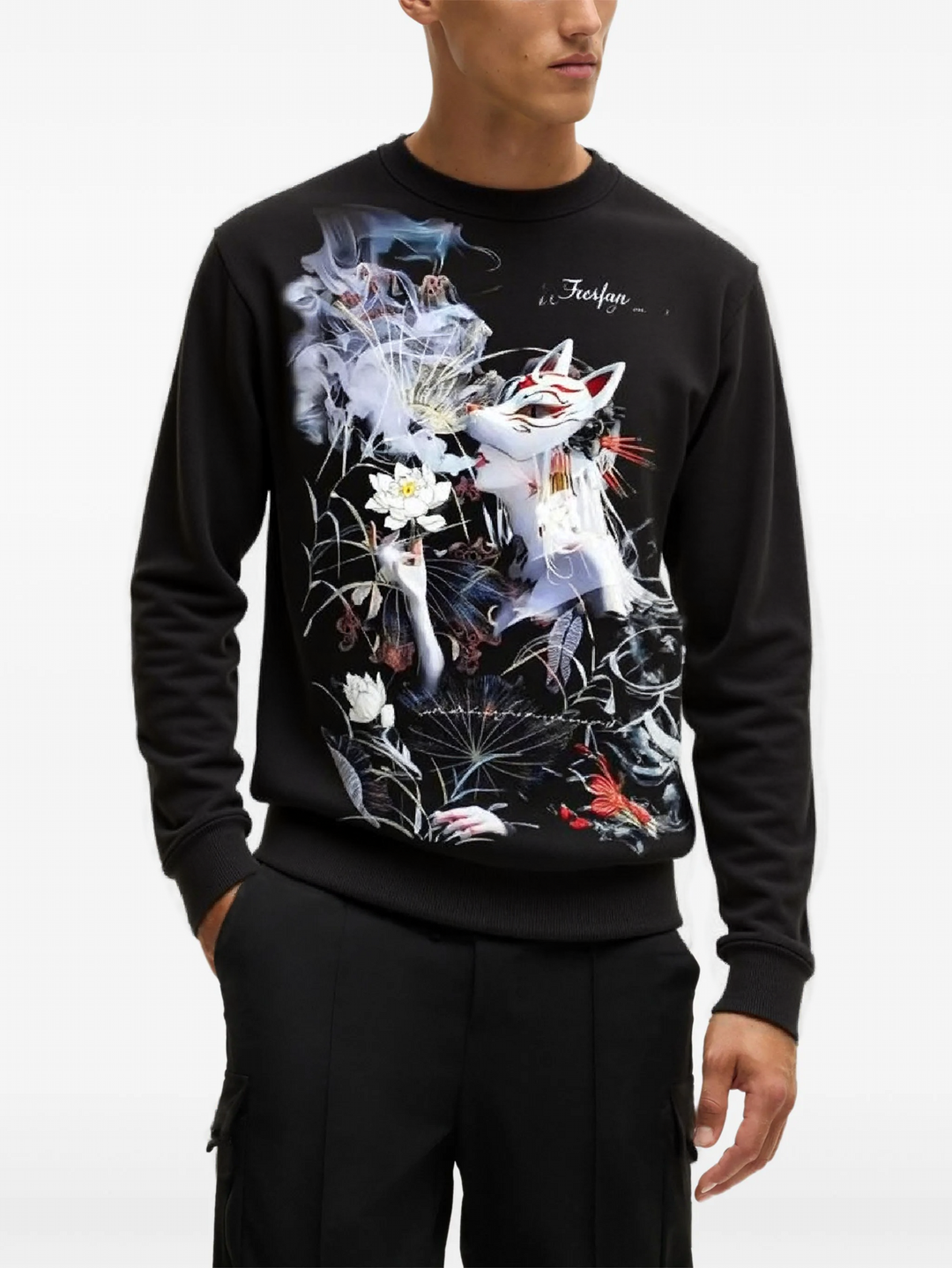 FesFas Tattoo-print Sweatshirt Set | Black | Men