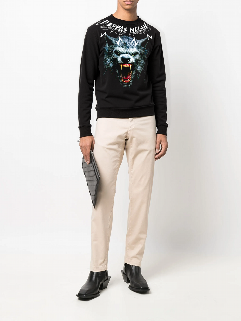 FesFas hyena-print Sweatshirt | Black | Men