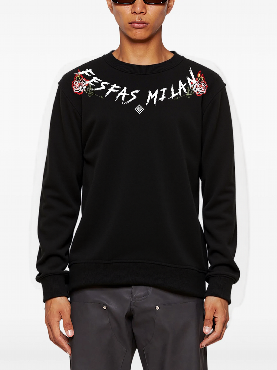 FesFas graphic-print Sweatshirt | Black | Men